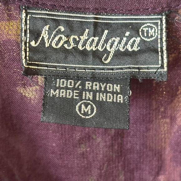 Nostalgia Purple Crinkle Lace Maxi Dress M Women’s M/L - Picture 8 of 8